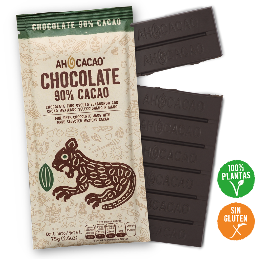 90% cacao dark chocolate 75g